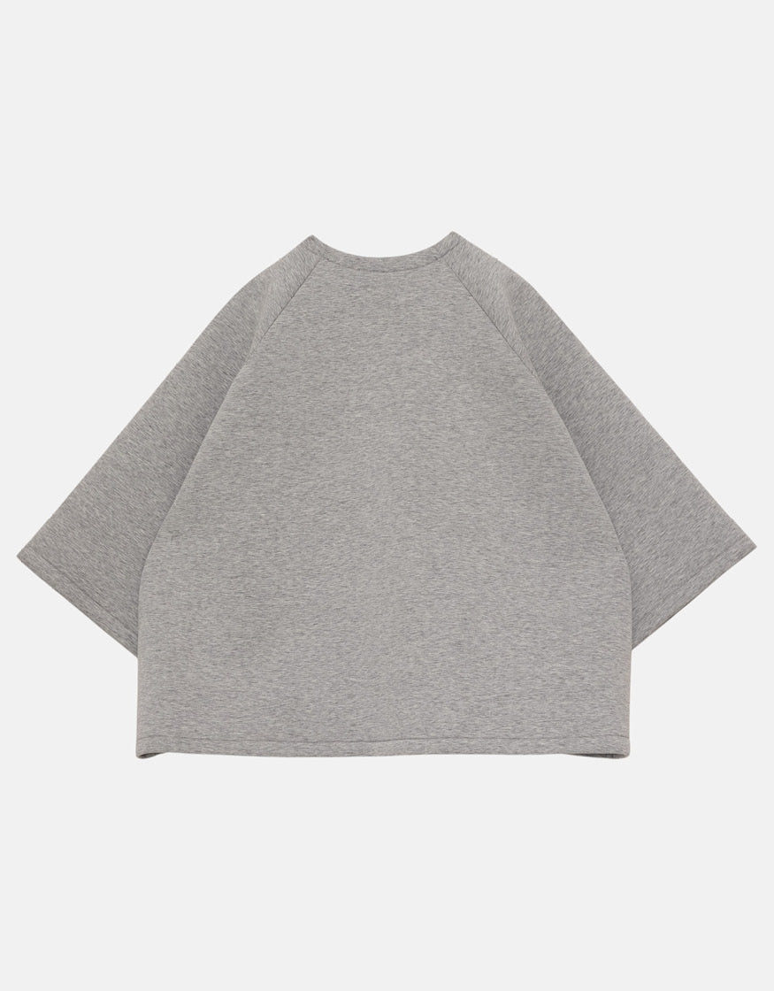 Short sleeve kimono in neoprene - Light grey - Unisex | Cèucle