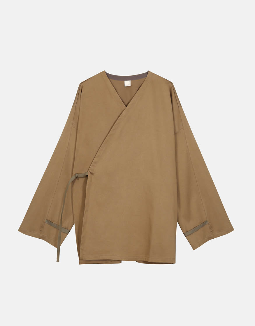 CHEMISE KIMONO CHAPITRE 3 _ PALE BROWN