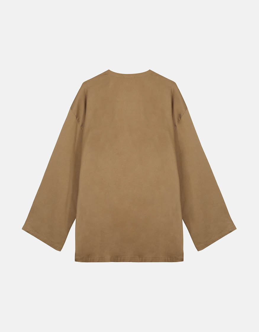 CHEMISE KIMONO CHAPITRE 3 _ PALE BROWN