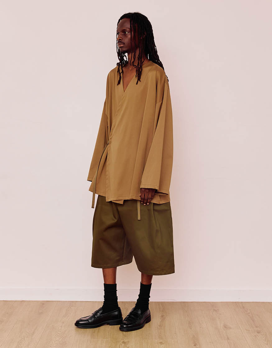 CHEMISE KIMONO CHAPITRE 3 _ PALE BROWN