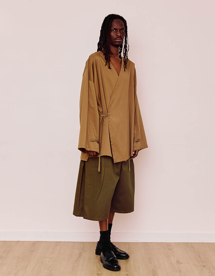 CHEMISE KIMONO CHAPITRE 3 _ PALE BROWN