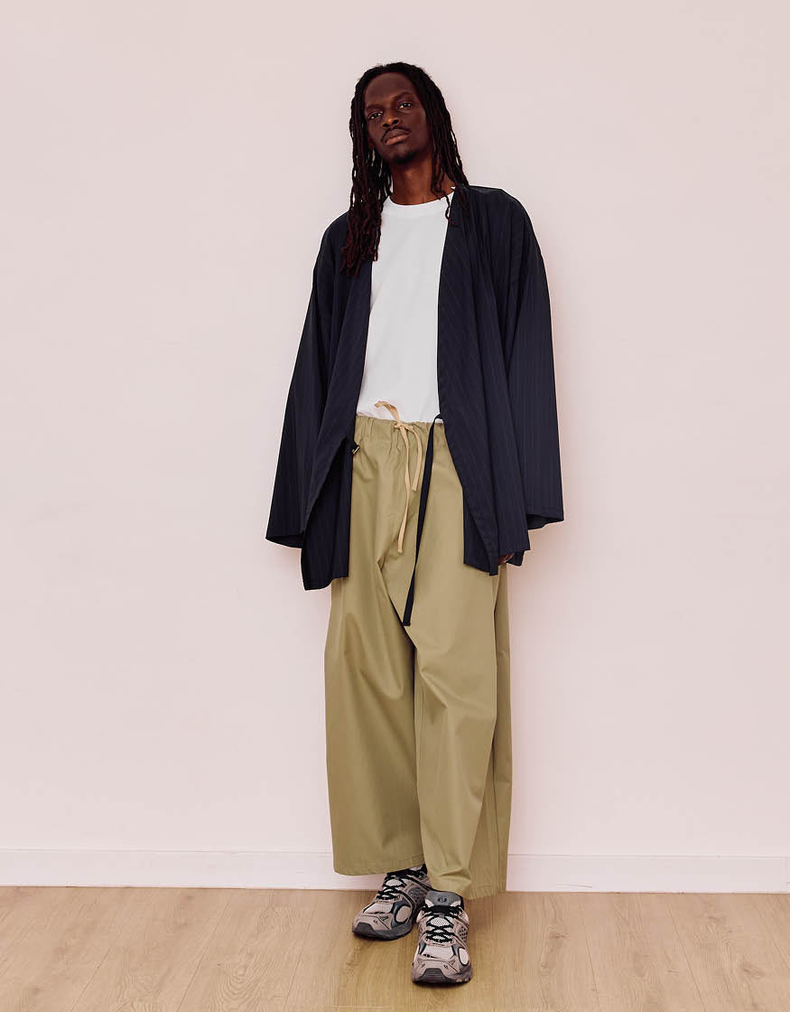 KIMONO SHIRT CHAPTER 3 _ PINSTRIPE NAVY