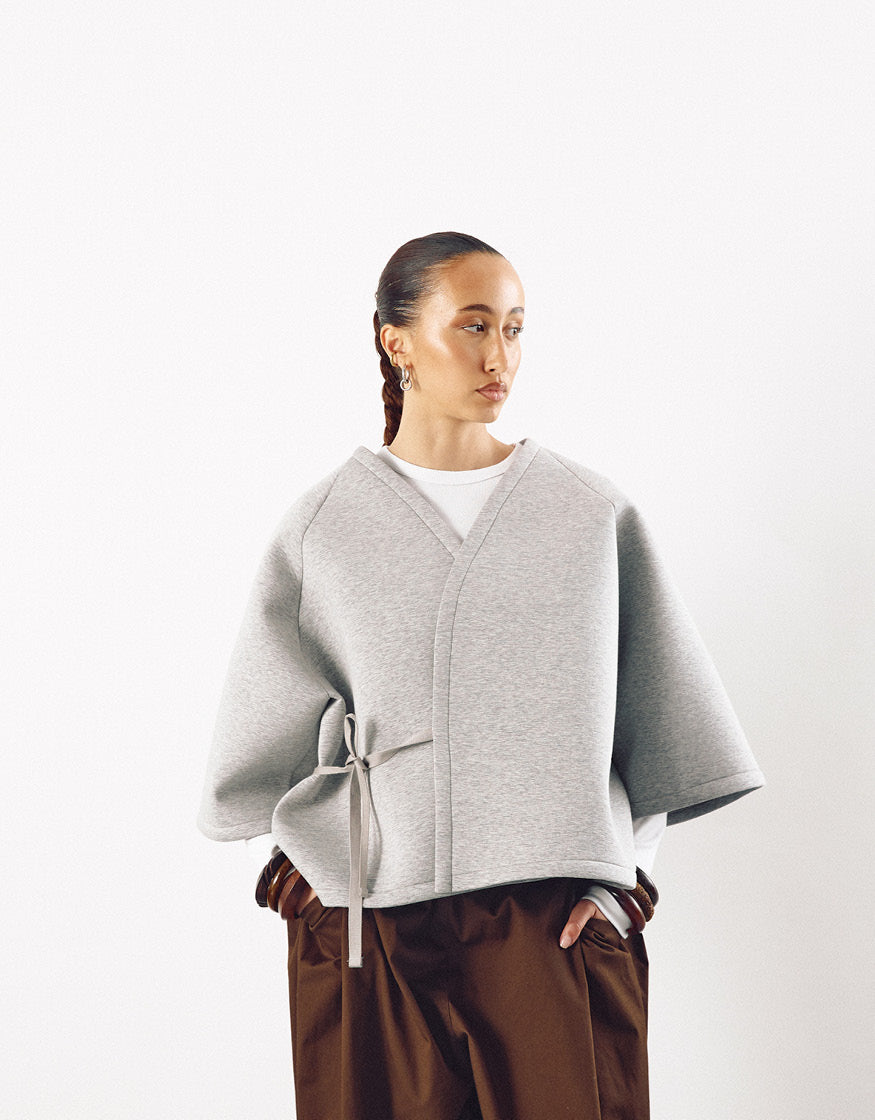 Short sleeve kimono Chapter 4 – Light grey | Unisex Ready to Wear