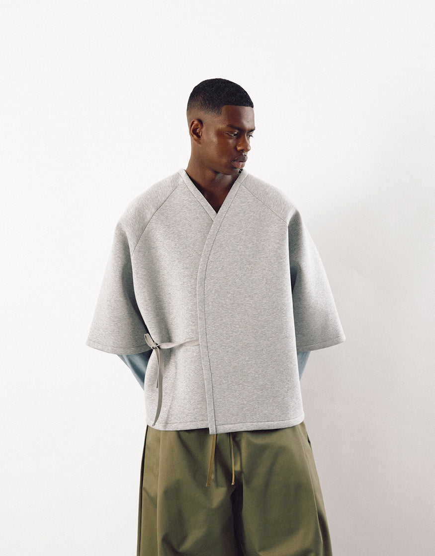 SHORT SLEEVE KIMONO CHAPTER 4 _ LIGHT GREY