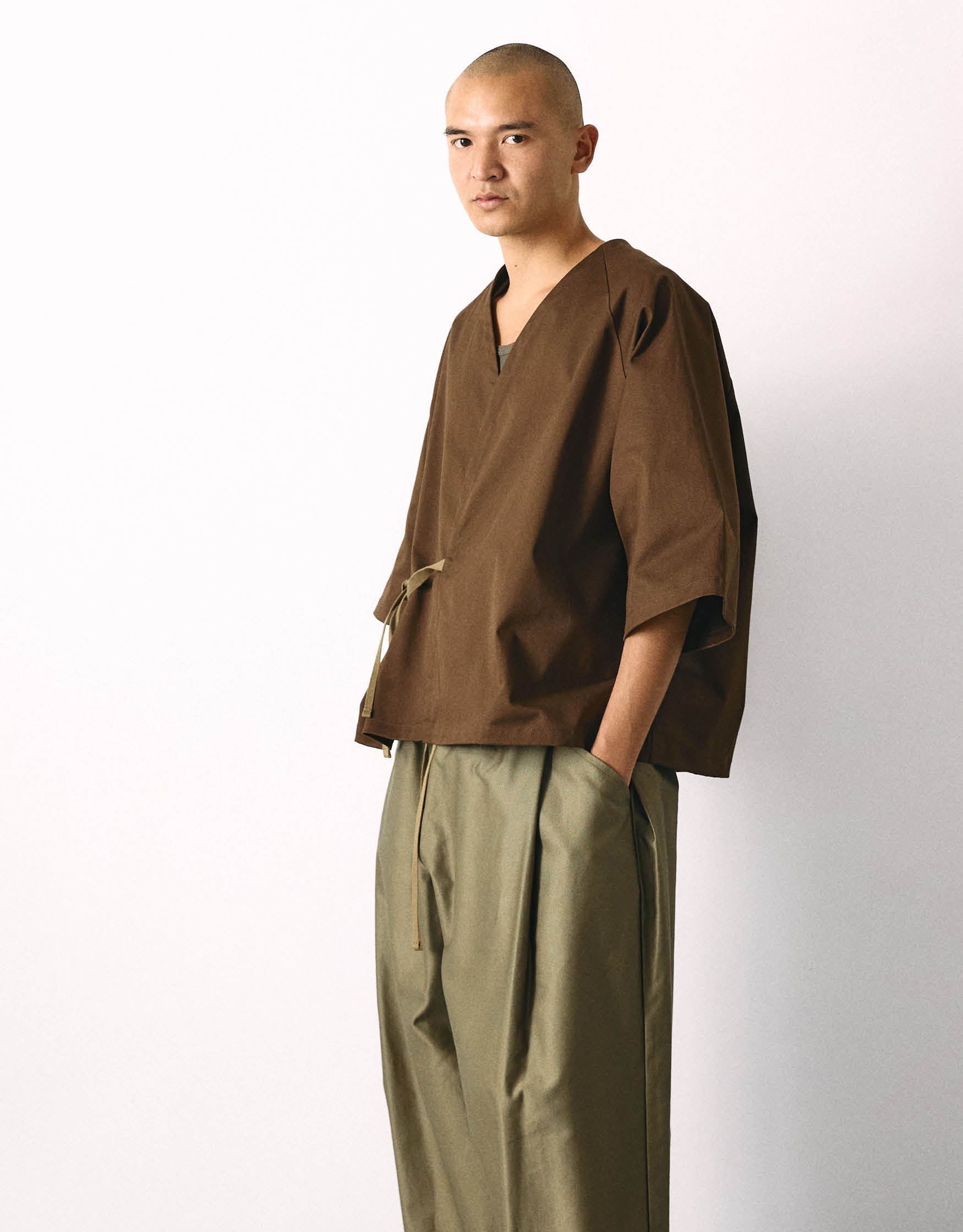 SHORT SLEEVE KIMONO CHAPTER 4 _ TOBACCO