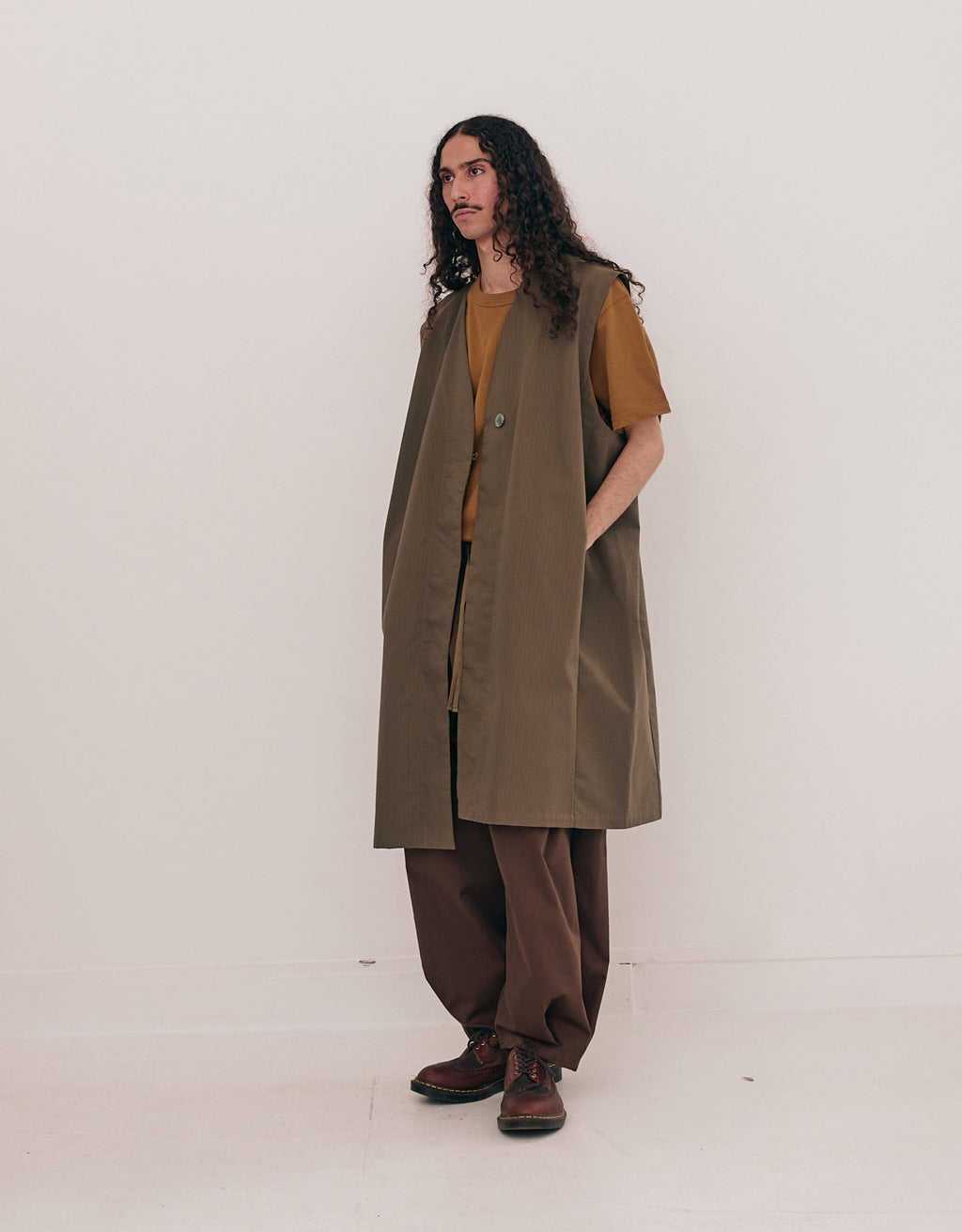 GILET LONG CHAPITRE 1 _ OLIVE
