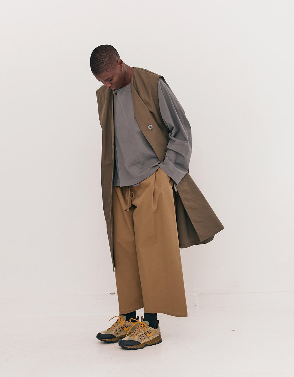 GILET LONG CHAPITRE 1 _ OLIVE