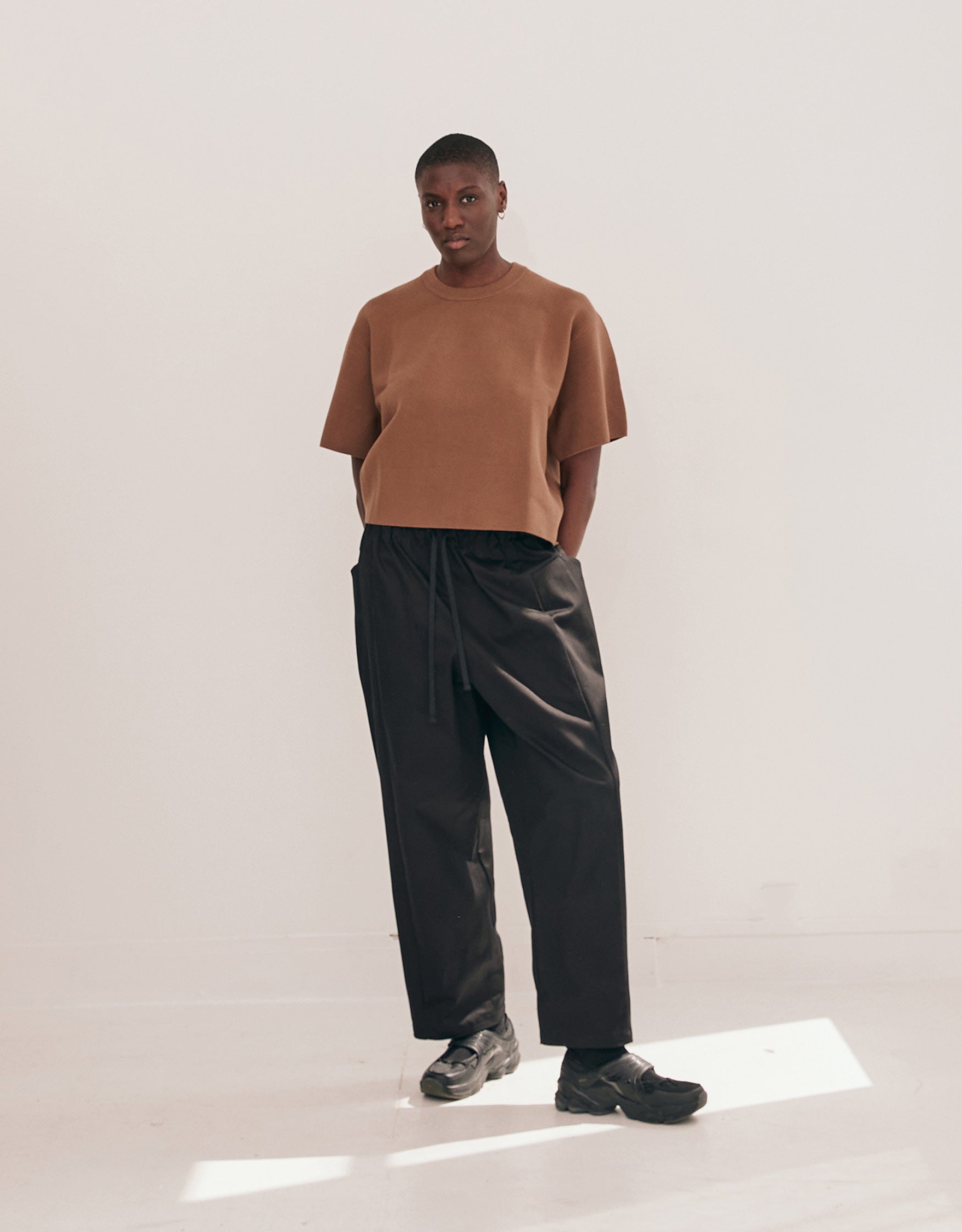 PANTALON TAPERED CHAPITRE 5 _ NOIR