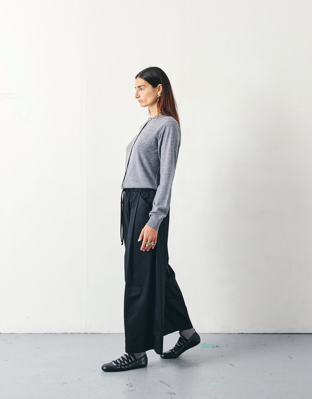 PANTALON WIDE CHAPITRE 3 _ BLACK