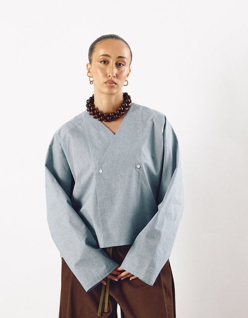 CROPPED SHIRT CHAPTER 4 _ LIGHT BLUE