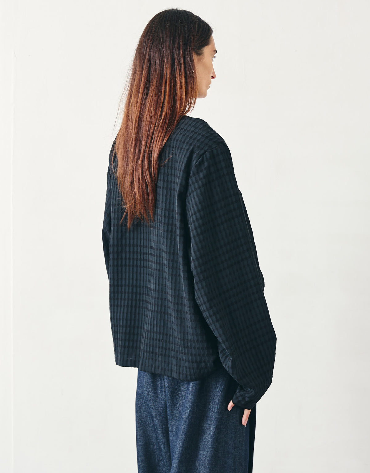 ASYMMETRIC SHOULDER TOP CHAPTER 1_BLACK